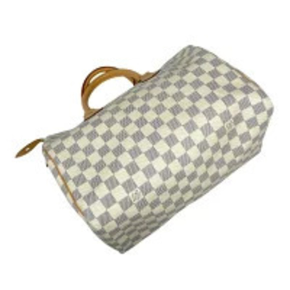 Louis Vuitton Handbags - Louis Vuitton White Boston Azur Bag Handbag Speedy Damier White